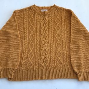 Ladies gold color sweater
